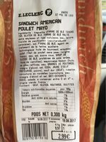Sandwich poulet mayo