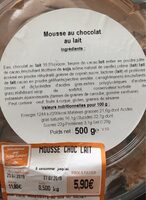 Mousse au chocolat au lait