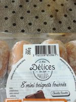 Beignets fourrés chocolat noisette