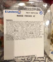 Mousse fraises