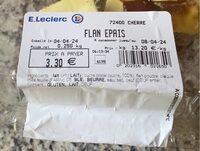 Flan épais