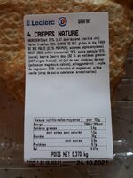 Crêpes nature