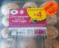 Mini beignets fourrés aux fruits rouge