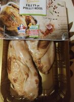 Filets de poulet rotis