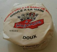 Beurre cru à la baratte bois