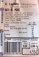 Roti de porc
