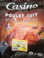 Poulet cuit rôti à la broche