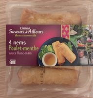 4 nems poulet-menthe