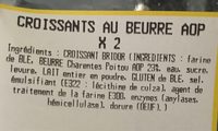 Croissants au beurre aop