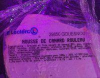 Mousse de canard rouleau