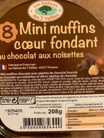 8 mini muffins coeur fondant