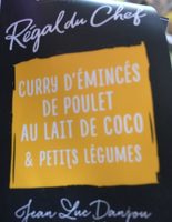 Curry d'émincés de poulet
