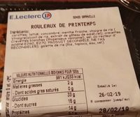 Rouleau de printemps
