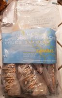 Queues de langoustes blanches crues