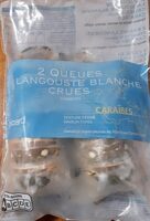 Queues de langouste blanche crues congelés
