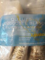 Queues de langoustes blanches crues