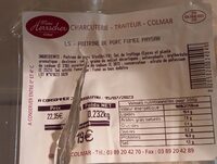 Poitrine de porc fumé paysan