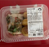 Dos merlu sauce vierge pdt roties