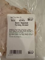 Oven roasted turkey breast