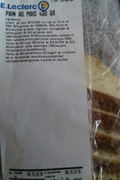 Pain  au maïs