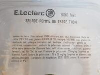 Salade pomme de terre thon
