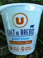 Yaourt brassé sur lit de pêche abricot au lait de brebis