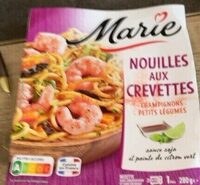 Nouilles aux crevettes champignons petits légumes