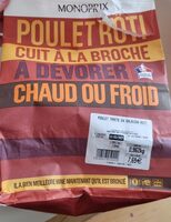 Poulet rôti cuit à la broche