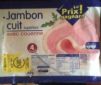 Jambon cuit supérieur avec couenne