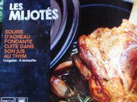 Souris d'agneau fondante cuite dans son jus au thym