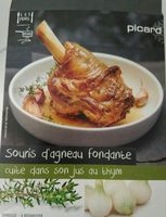 Souris d'agneau fondante cuite dans son jus au thym
