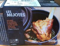 Souris d’agneau fondante cuite dans son jus de thym