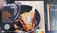 Souris d'agneau fondante cuite dans son jus au thym