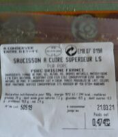 Saucisson à cuire pur porc