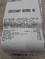 Croissant beurre