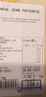 Cantal jeune pasteurisé