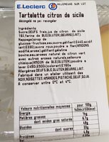 Tartelette citron de sicile
