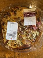 Tarte normande pomme rhubarbe