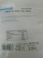 Langue de bœuf sauce porto