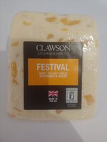Festival white Stilton cheese with mango and ginger