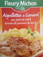 Aiguillettes de Canard au poivre vert écrasée de pommes de terre