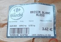 Raisins blanc