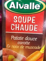 Soupe chaude patate douce carotte