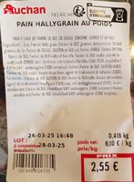 Pain Hallygrain au poids