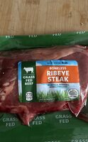Grass fed beef rib eye steak