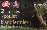 2 Cuisses de Poulet blanc fermier