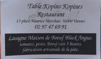 Lasagne Maison de Bœuf Black Angus