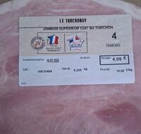Jambon supérieur cuit au torchon