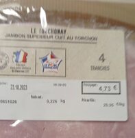 Jambon supérieur cuit au torchon