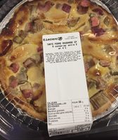Tarte au pomme rhubarbe